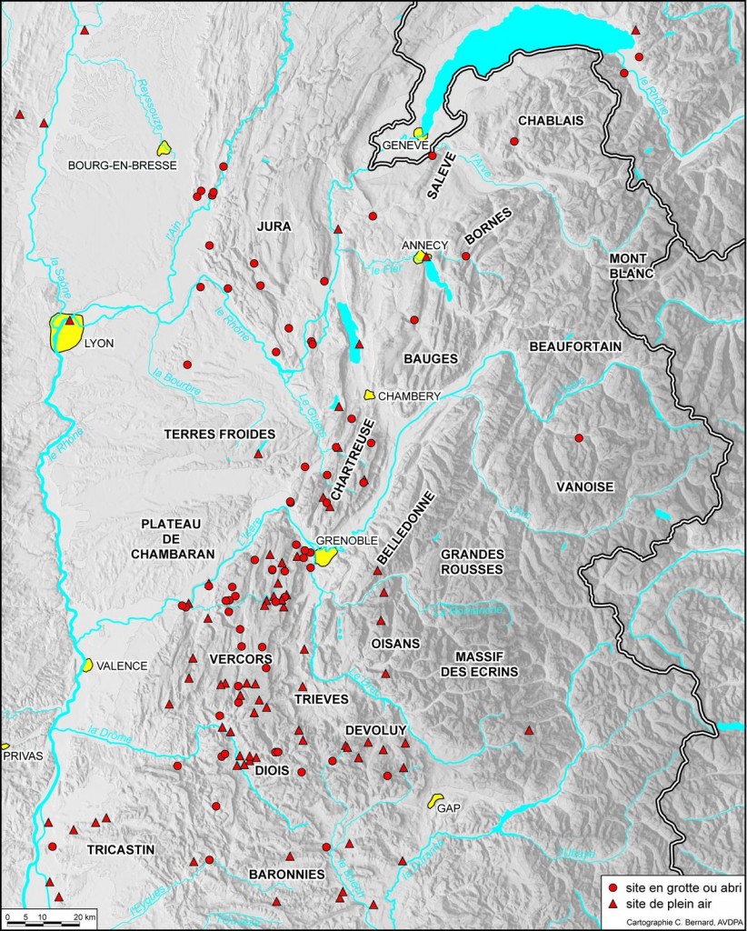 Carte sites préhistoriques